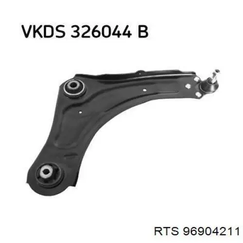 Compre 96904211 RTS Braço oscilante inferior direito de suspensão dianteira