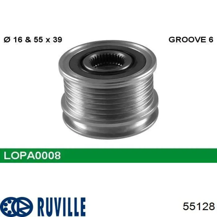 Polia do gerador 55128 Ruville