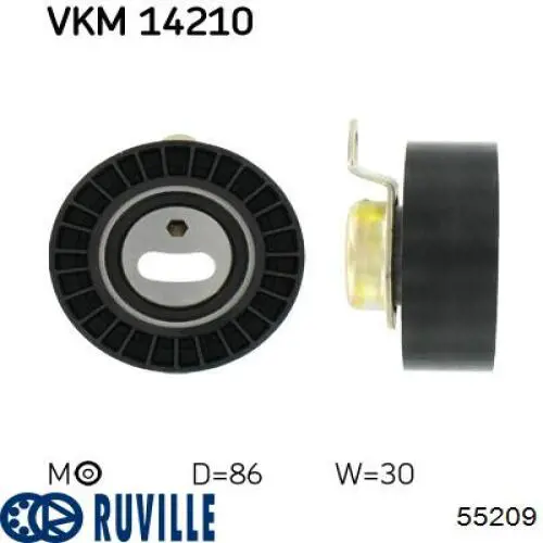 Rolo de reguladora de tensão da correia do mecanismo de distribuição de gás Ruville 55209 preço, a partir de 39,13 USD