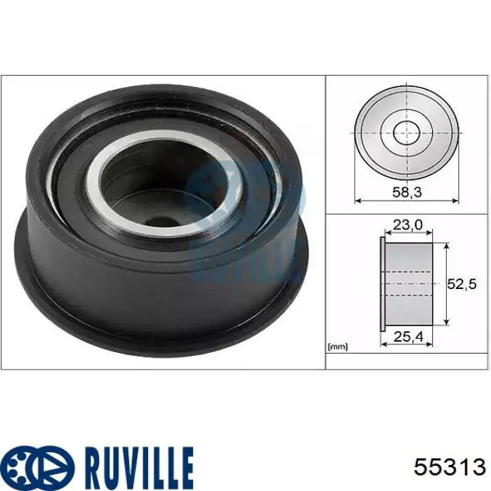 55313 Ruville Rolo parasita da correia do mecanismo de distribuição de gás