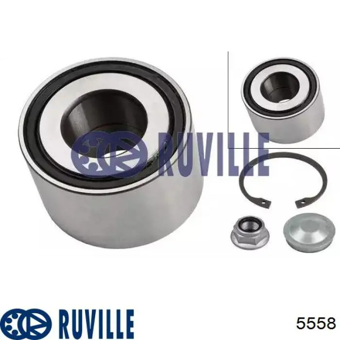 5558 Ruville Rolamento de cubo traseiro
