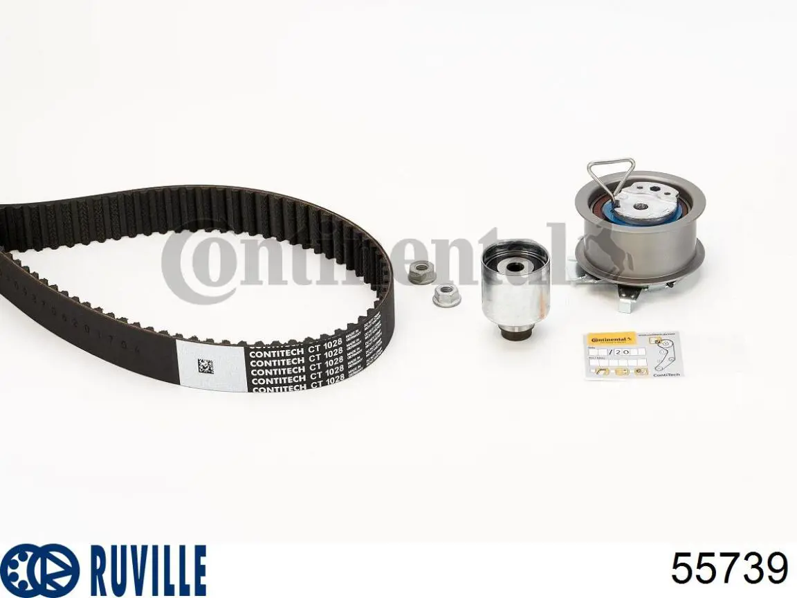 Compre 55739 Ruville Rolo de reguladora de tensão da correia do mecanismo de distribuição de gás