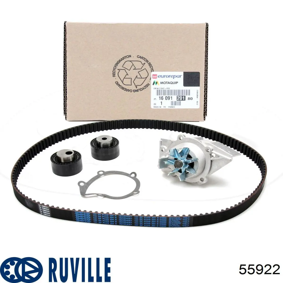 Compre 55922 Ruville Rolo parasita da correia do mecanismo de distribuição de gás