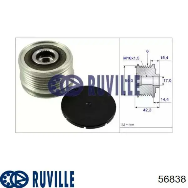 Compre 56838 Ruville Bomba de água (bomba) de esfriamento