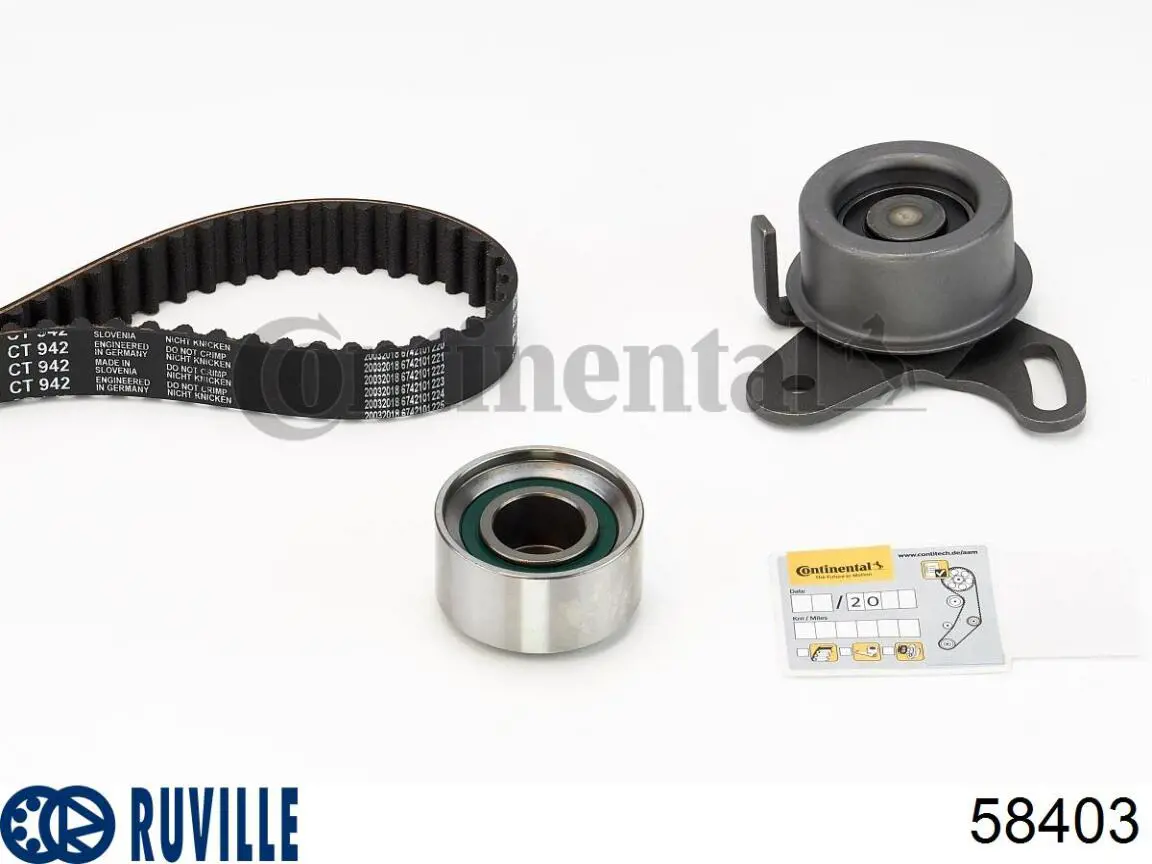 Rolo de reguladora de tensão da correia do mecanismo de distribuição de gás Ruville 58403 preço, a partir de 18,51 USD