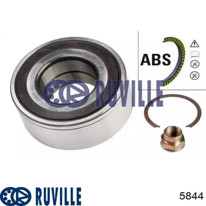 5844 Ruville Rolamento de cubo dianteiro