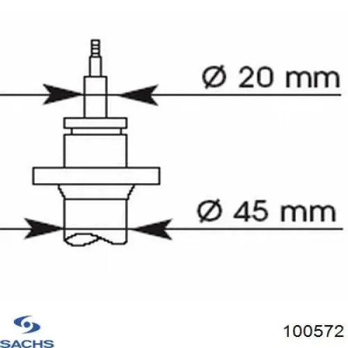 Compre 100572 Sachs Amortecedor dianteiro