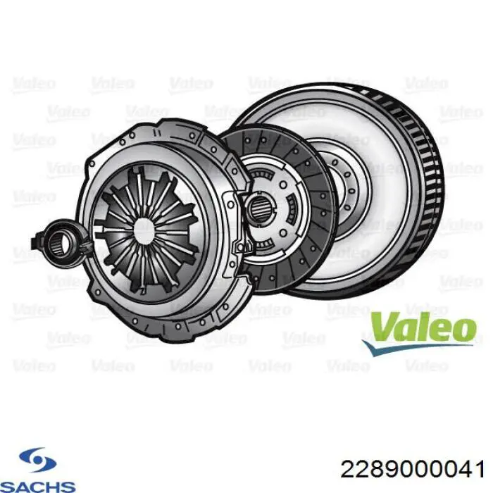 2289000041 Sachs Kit de embraiagem (3 peças)