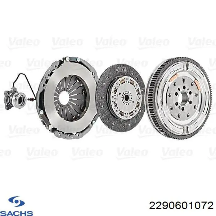 2290601072 Sachs Kit de embraiagem (3 peças)