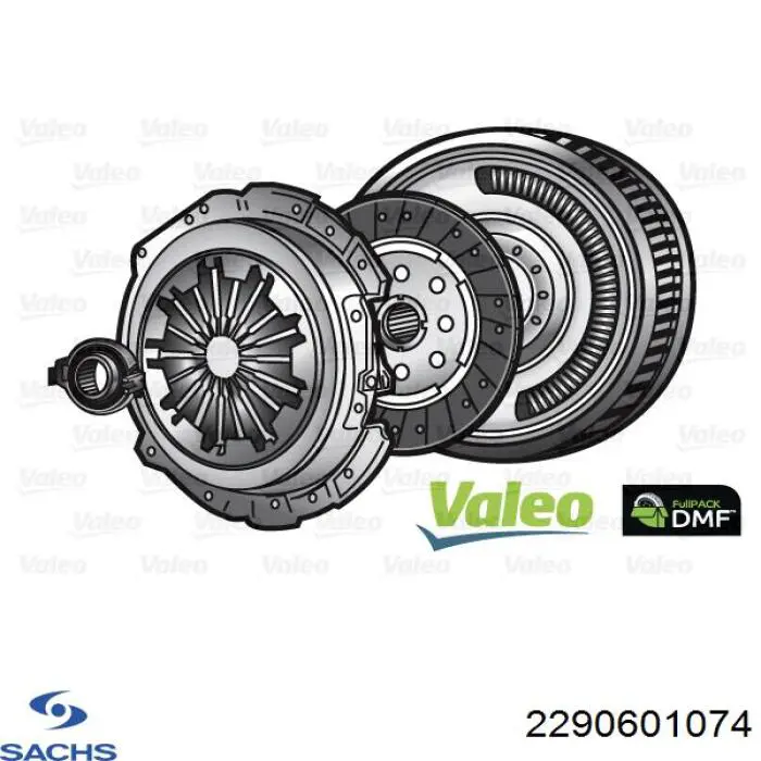 2290601074 Sachs Kit de embraiagem (3 peças)