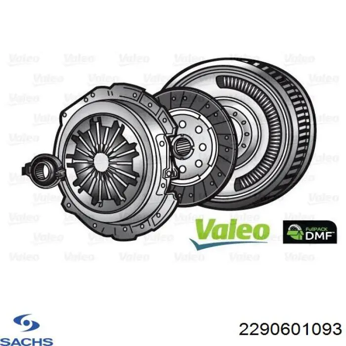 2290601093 Sachs Kit de embraiagem (3 peças)