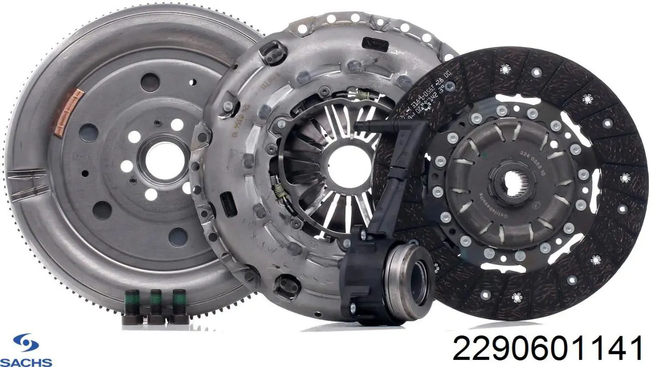 2290601141 Sachs Kit de embraiagem (3 peças)