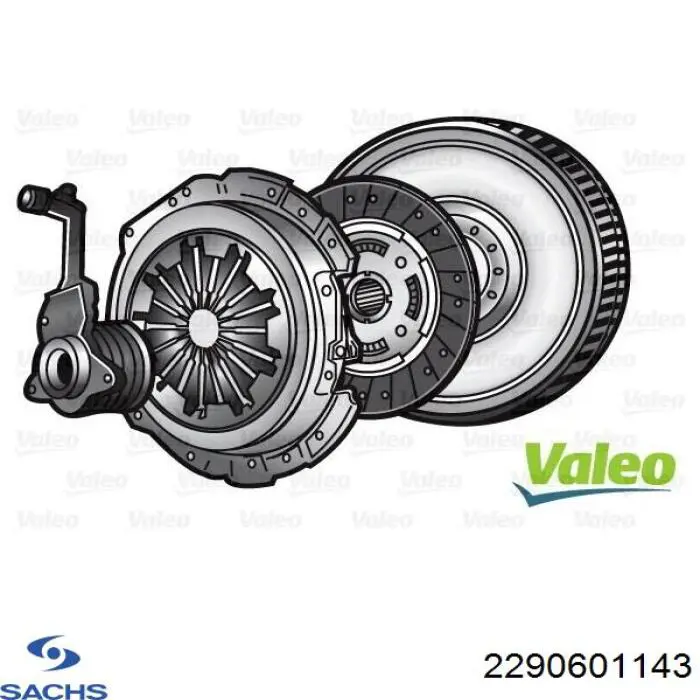 2290601143 Sachs Kit de embraiagem (3 peças)