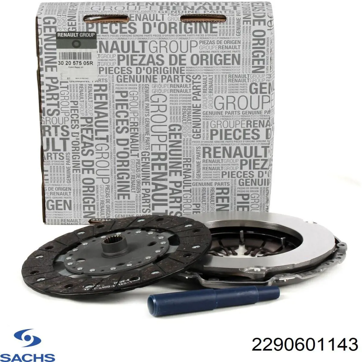 Kit de embraiagem (3 peças) Sachs 2290601143 preço, a partir de 477,63 USD