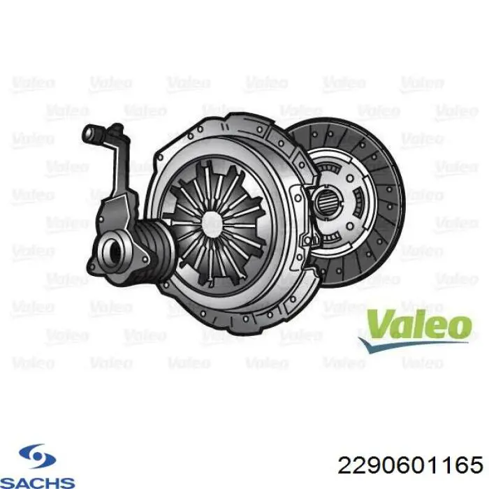 2290601165 Sachs Kit de embraiagem (3 peças)