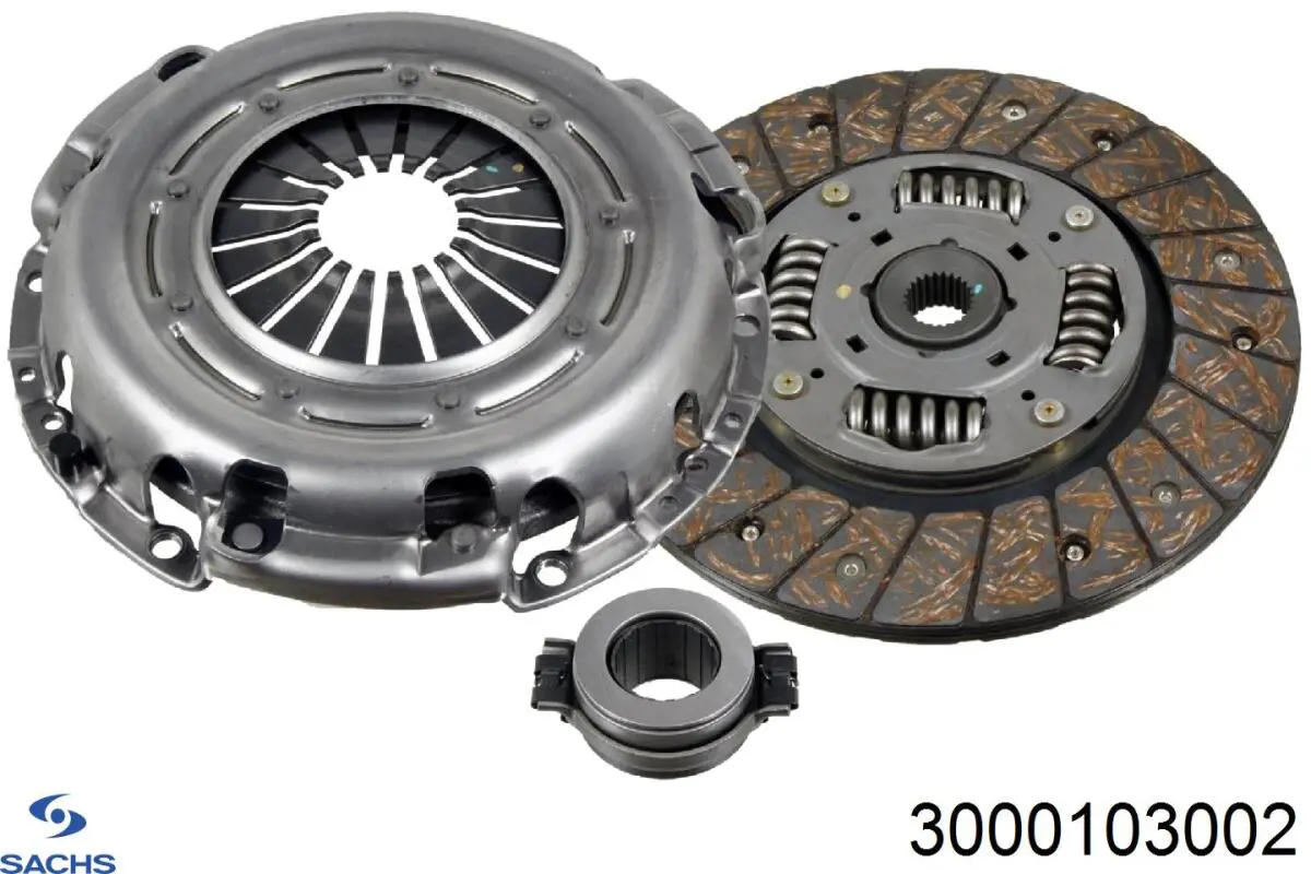 Kit de embraiagem (3 peças) 3000103002 Sachs