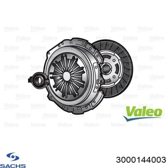 Compre 3000144003 Sachs Kit de embraiagem (3 peças)
