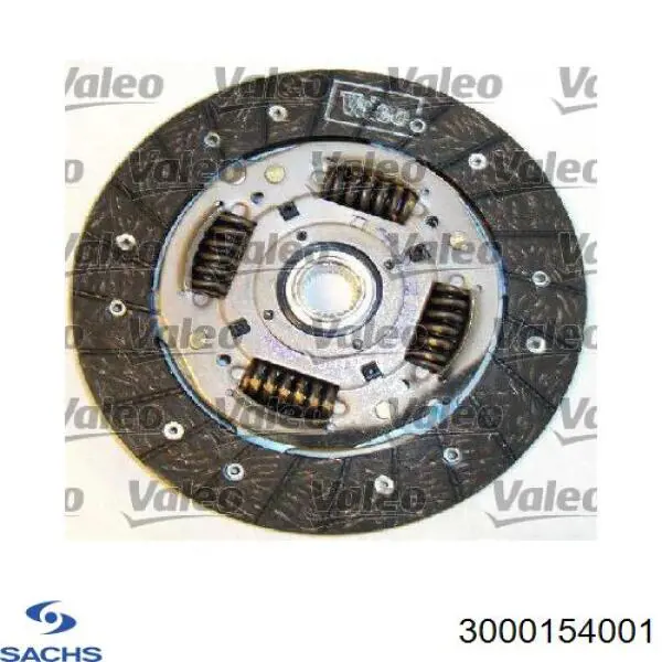 3000154001 Sachs Kit de embraiagem (3 peças)