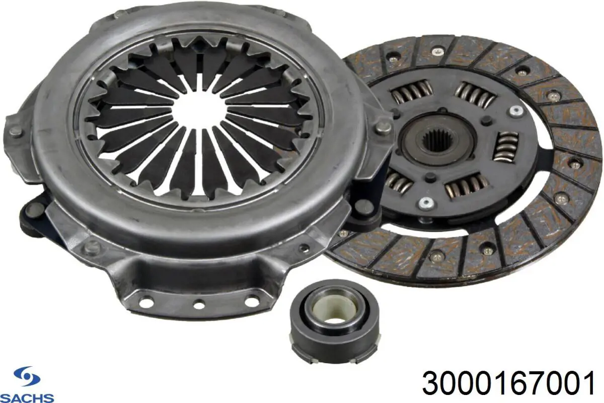 Kit de embraiagem (3 peças) Sachs 3000167001 preço, a partir de 102,42 USD