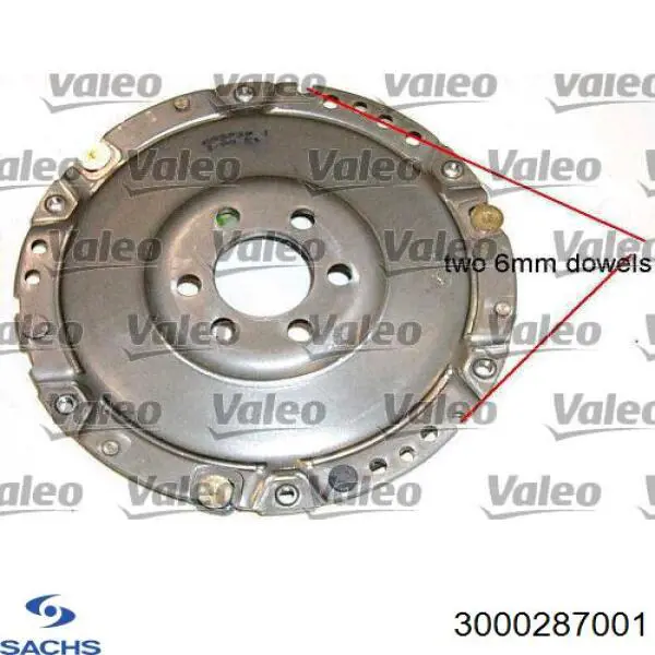 3000287001 Sachs Kit de embraiagem (3 peças)