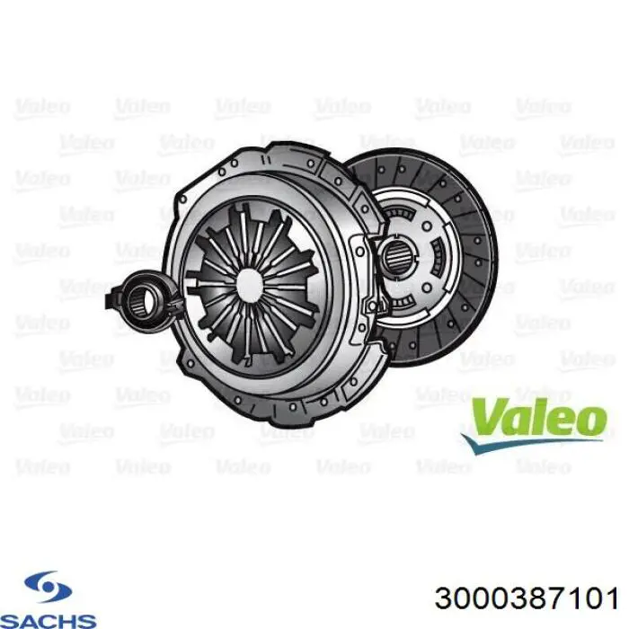 3000387101 Sachs Kit de embraiagem (3 peças)