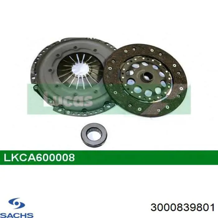 Kit de embraiagem (3 peças) Sachs 3000839801 preço, a partir de 129,41 USD