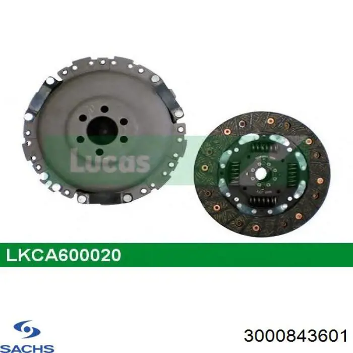 Kit de embraiagem (3 peças) Sachs 3000843601 preço, a partir de 127,68 USD