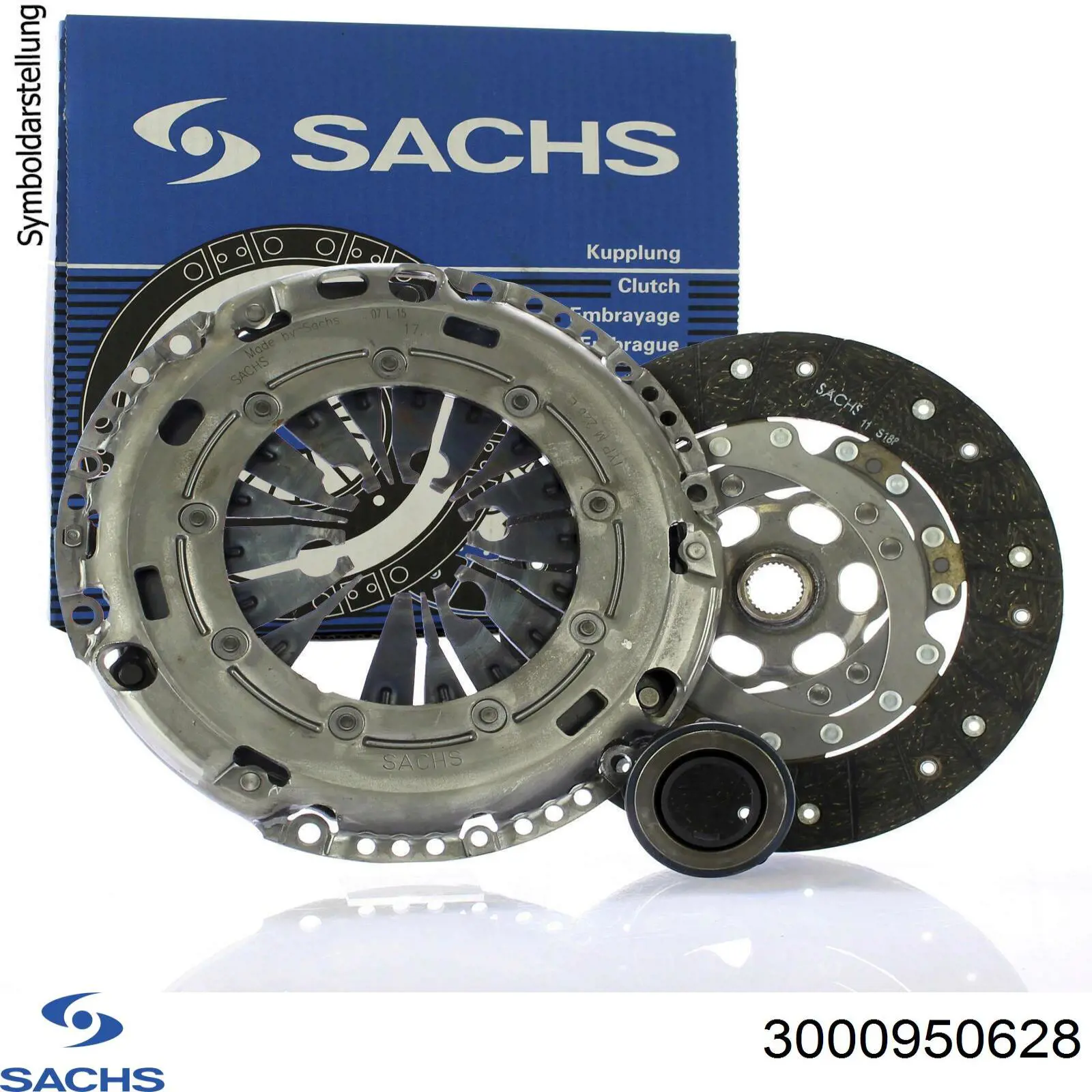 Kit de embraiagem (3 peças) Sachs 3000950628 preço, a partir de 224,37 USD