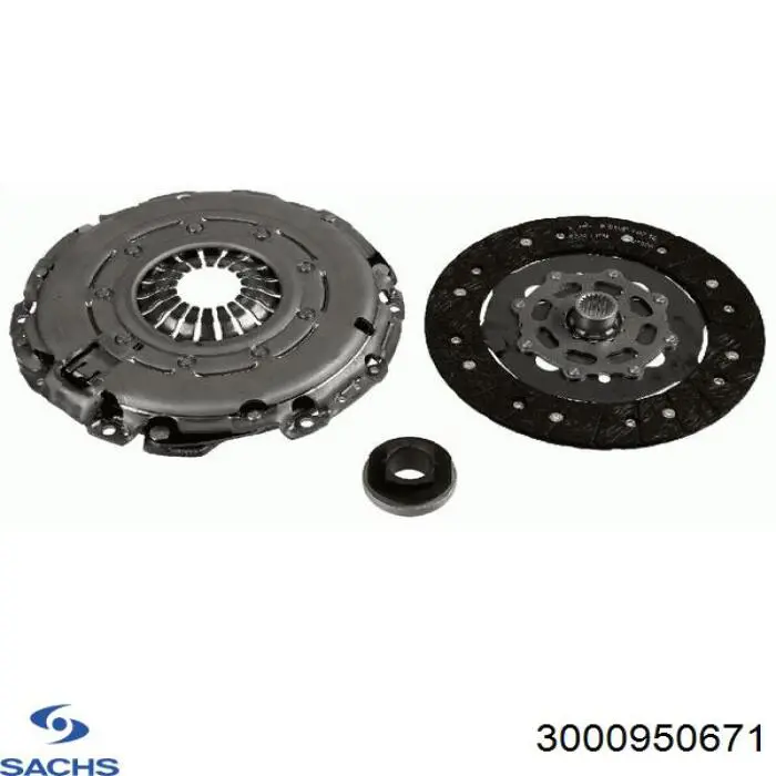 Kit de embraiagem (3 peças) Sachs 3000950671 preço, a partir de 228,06 USD