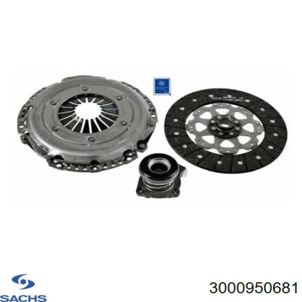 Kit de embraiagem (3 peças) Sachs 3000950681 preço, a partir de 271,34 USD