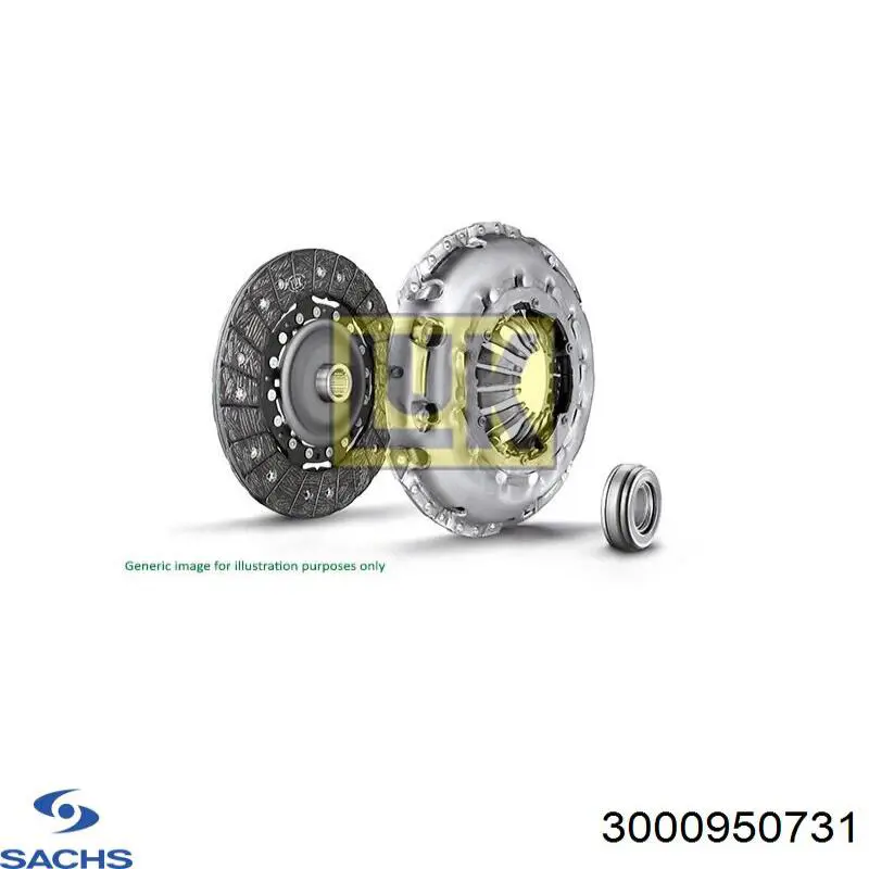 Kit de embraiagem (3 peças) Sachs 3000950731 preço, a partir de 216,38 USD