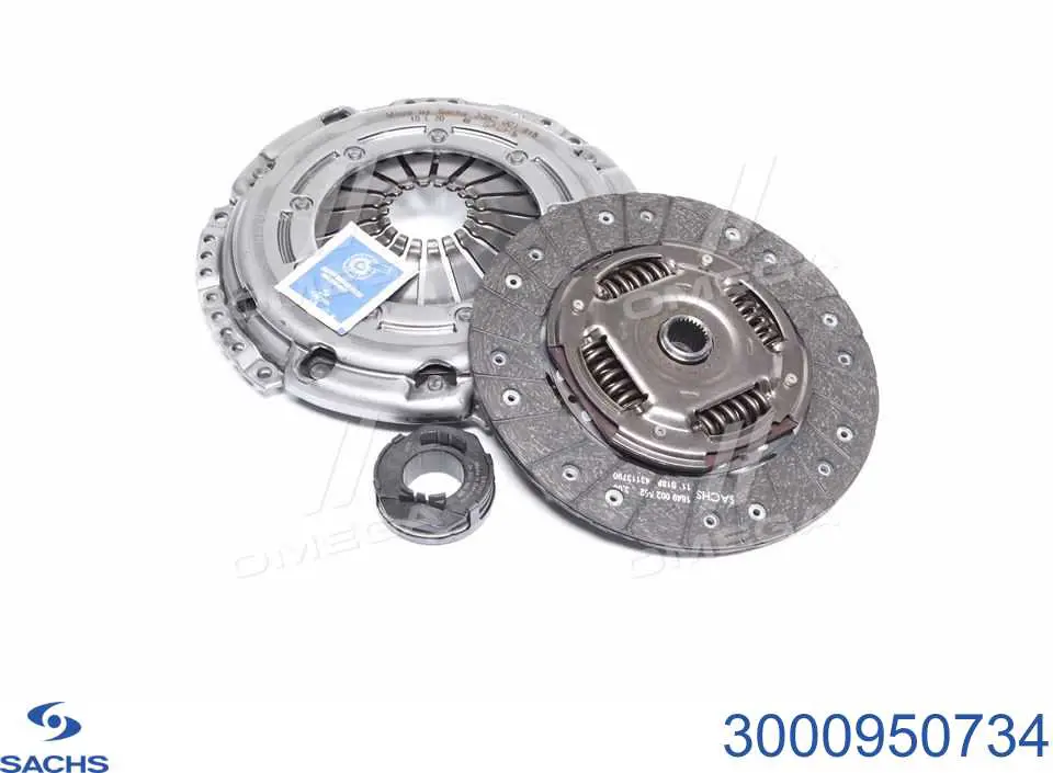 Kit de embraiagem (3 peças) Sachs 3000950734 preço, a partir de 153,32 USD