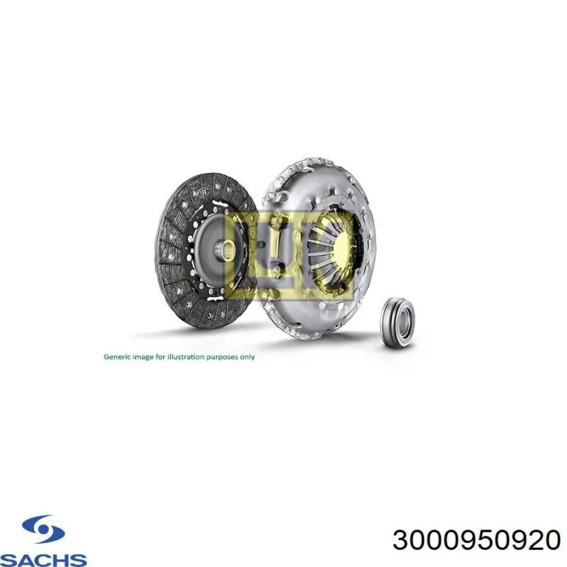 Compre 3000950920 Sachs Kit de embraiagem (3 peças)