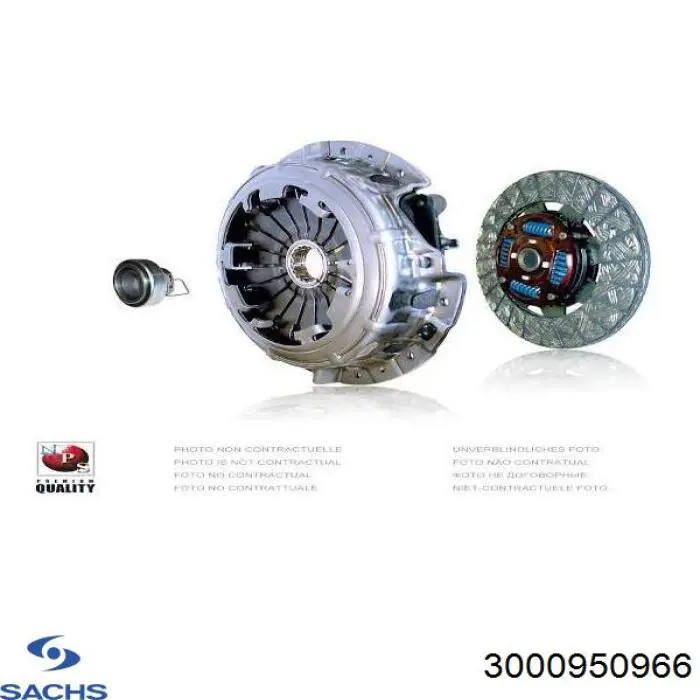Kit de embraiagem (3 peças) Sachs 3000952002 preço, a partir de 291,09 USD