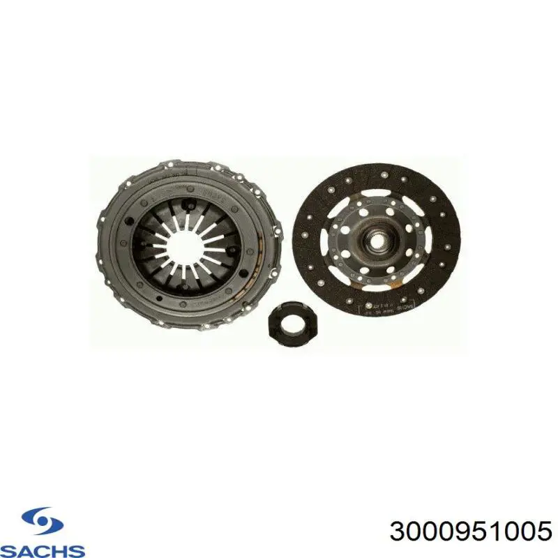 Kit de embraiagem (3 peças) Sachs 3000951005 preço, a partir de 168,78 USD