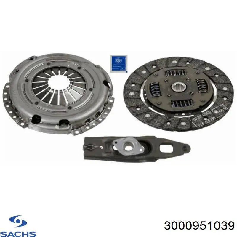 Compre 3000951039 Sachs Kit de embraiagem (3 peças)