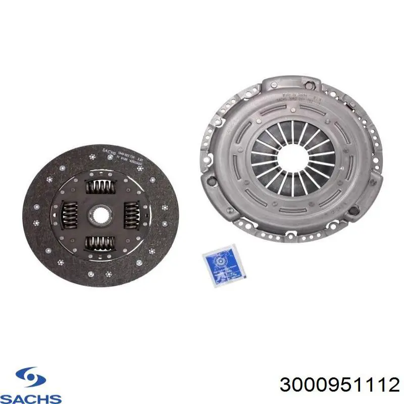 Compre 3000951112 Sachs Kit de embraiagem (3 peças)