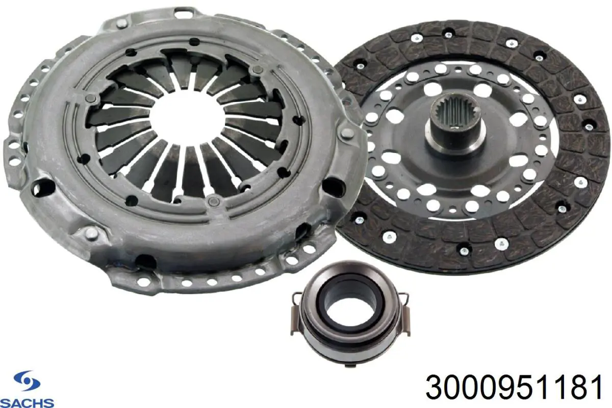 3000951181 Sachs Kit de embraiagem (3 peças)