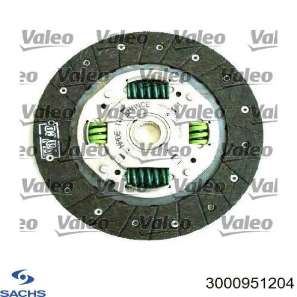 Kit de embraiagem (3 peças) Sachs 3000951204 preço, a partir de 150,98 USD