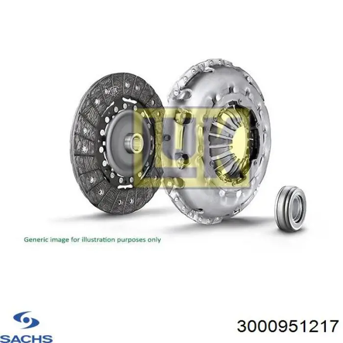 3000951217 Sachs Kit de embraiagem (3 peças)