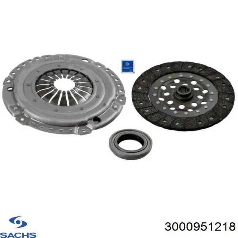 3000951218 Sachs Kit de embraiagem (3 peças)