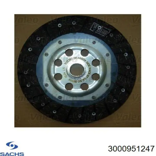 3000951247 Sachs Kit de embraiagem (3 peças)