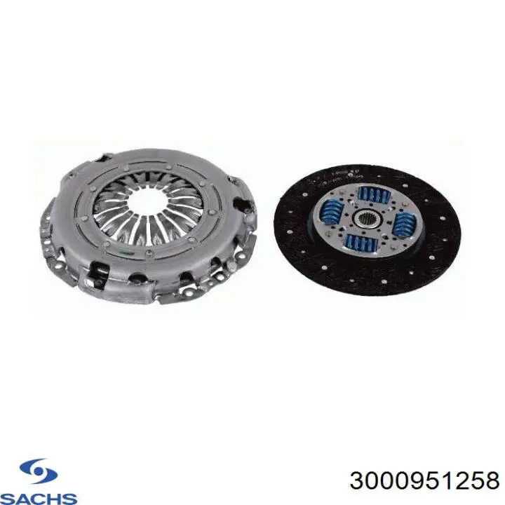 3000951258 Sachs Kit de embraiagem (3 peças)