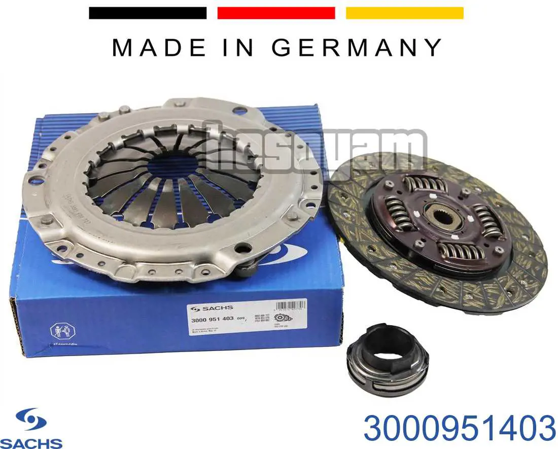 3000951403 Sachs Kit de embraiagem (3 peças)