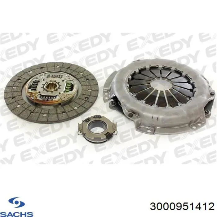 3000951412 Sachs Kit de embraiagem (3 peças)