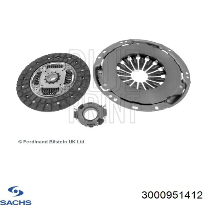 Compre 3000951412 Sachs Kit de embraiagem (3 peças)