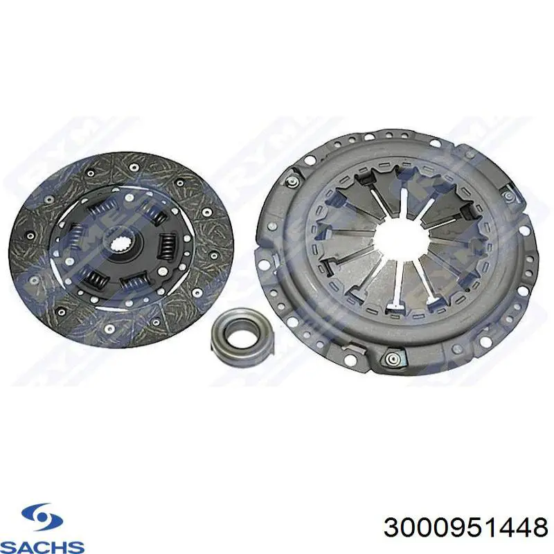 3000951448 Sachs Kit de embraiagem (3 peças)