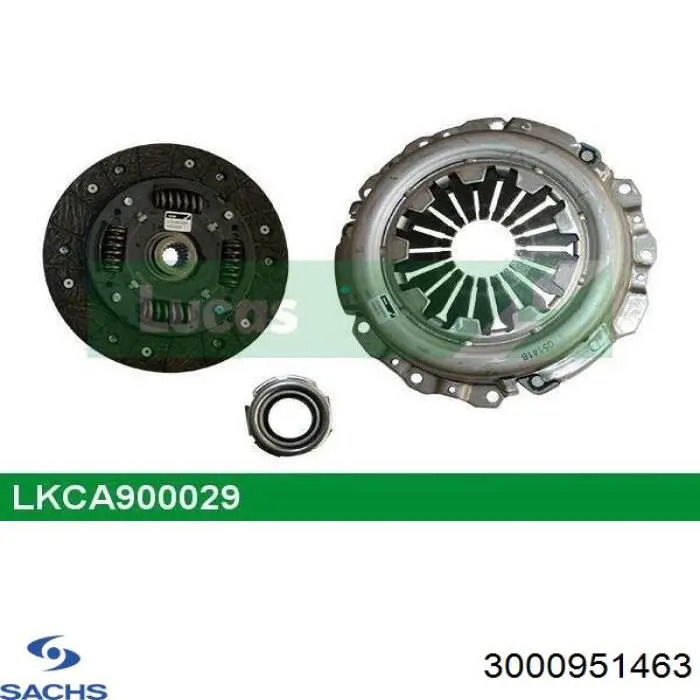 Compre 3000951463 Sachs Kit de embraiagem (3 peças)