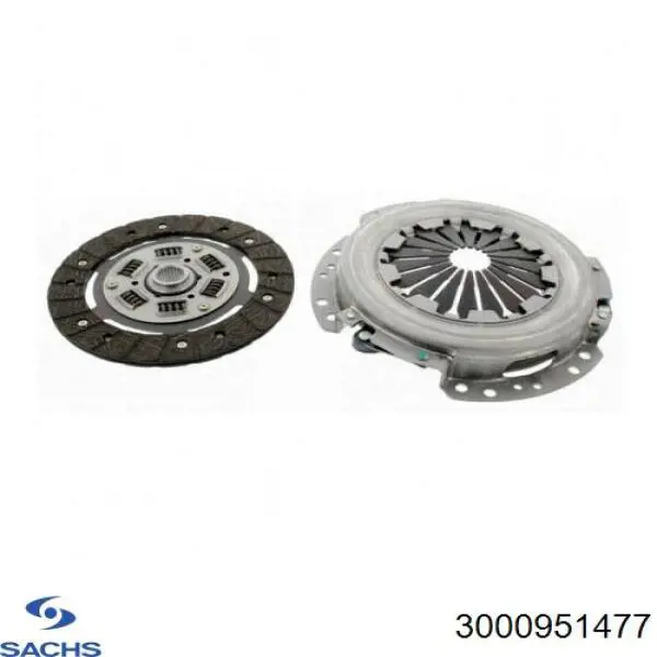 3000951477 Sachs Kit de embraiagem (3 peças)