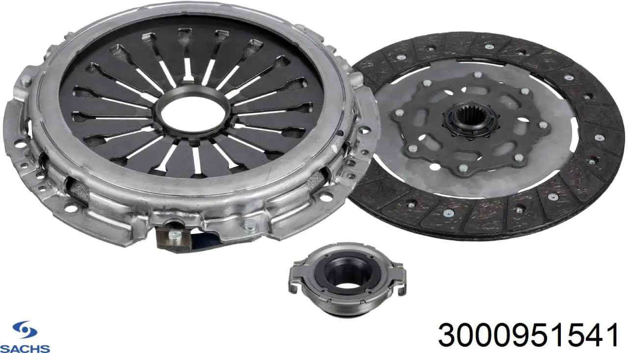 Kit de embraiagem (3 peças) Sachs 3000951541 preço, a partir de 199,93 USD
